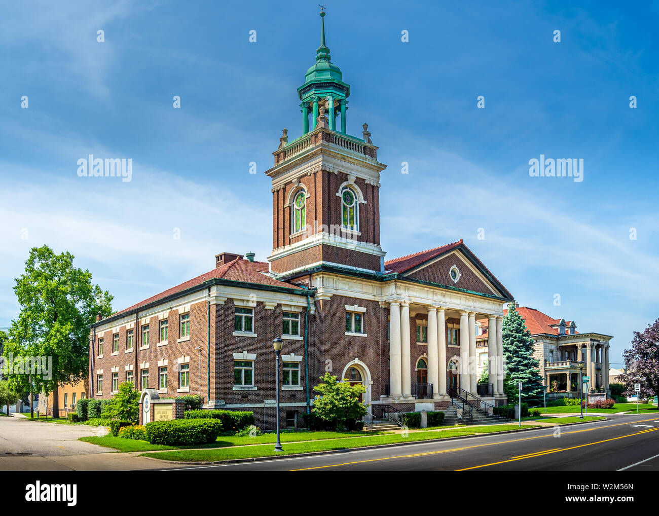 First Presbyterian Church in South Bend, Indiana. Stockfoto