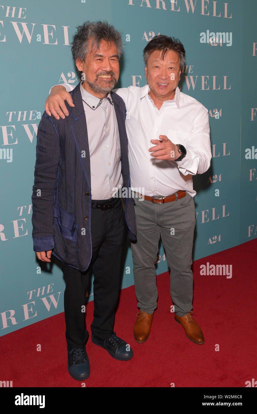 NEW YORK, NY - 08. Juli: David Henry Hwang und Tzi Ma besuchen "Der Abschied" New York Siebung an Metrograph am 08 Juli, 2019 in New York City. Stockfoto