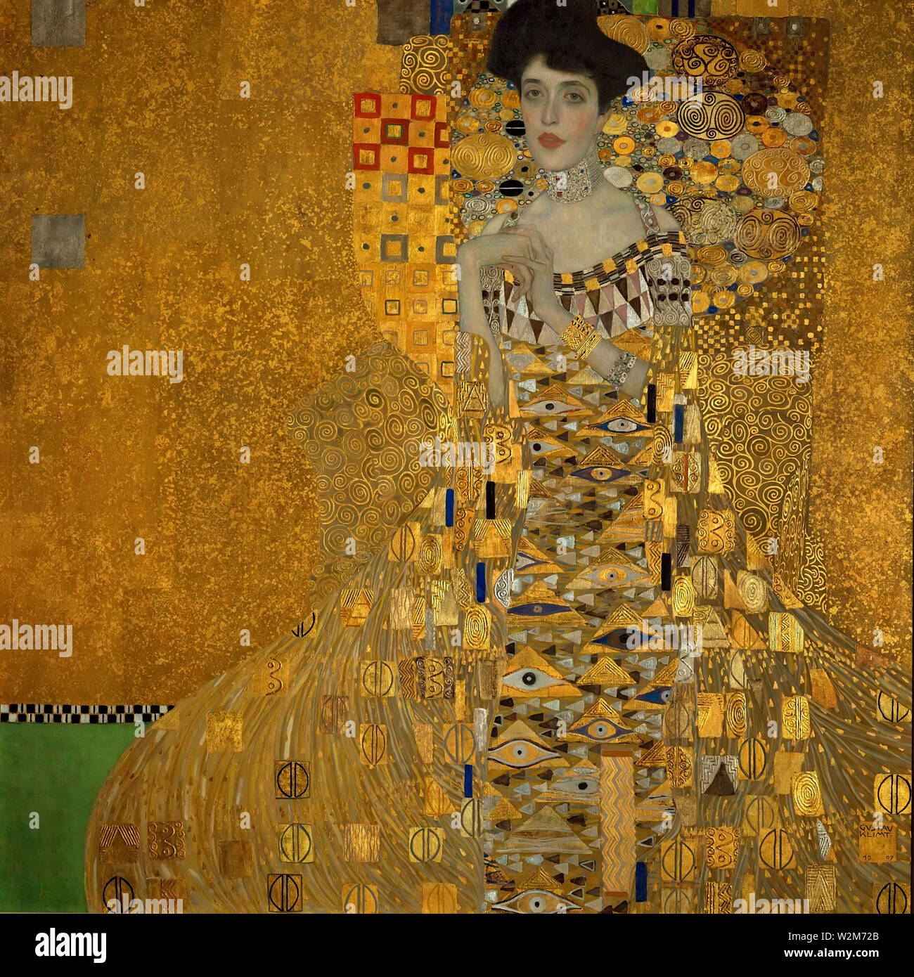 Porträt der Adele Bloch-Bauer I (1907) Gemälde von Gustav Klimt - Sehr hohe Auflösung und Bildqualität Stockfoto