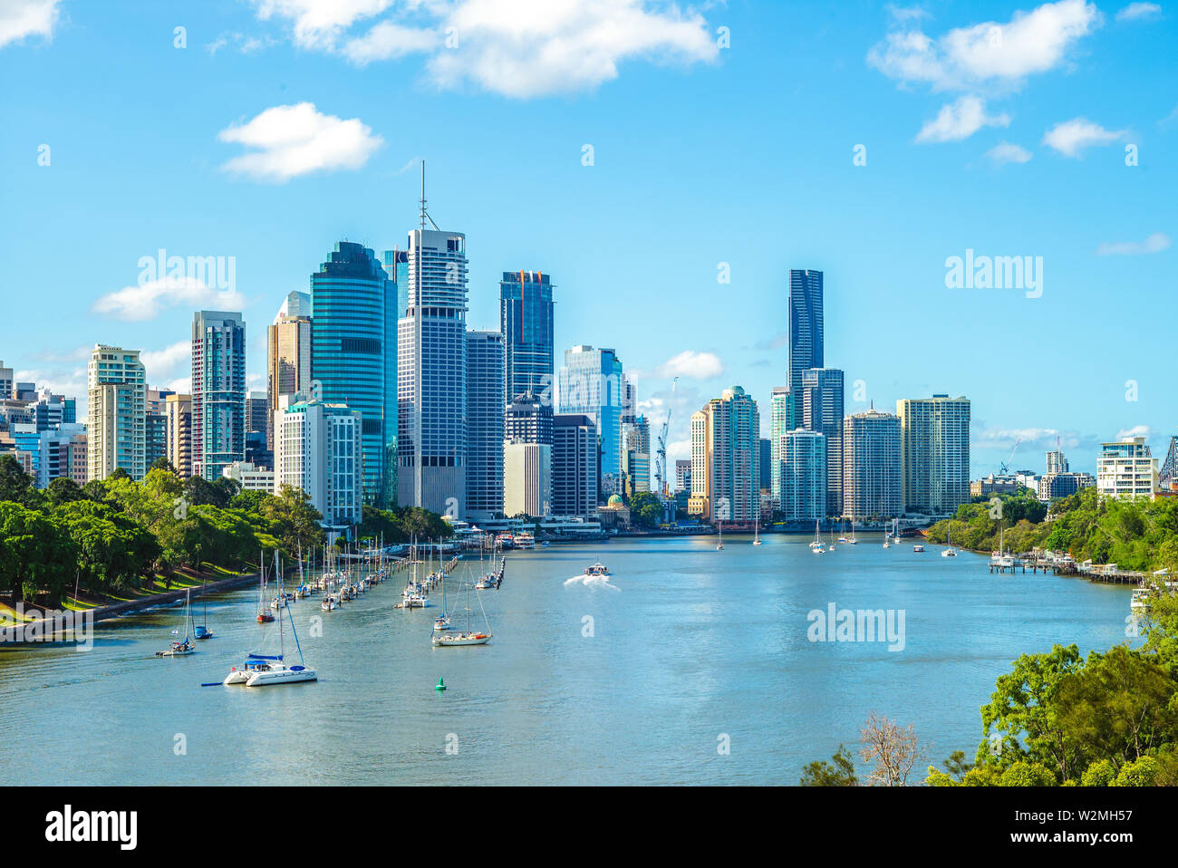 Skyline von Brisbane, der Hauptstadt von Queensland, Australien Stockfoto