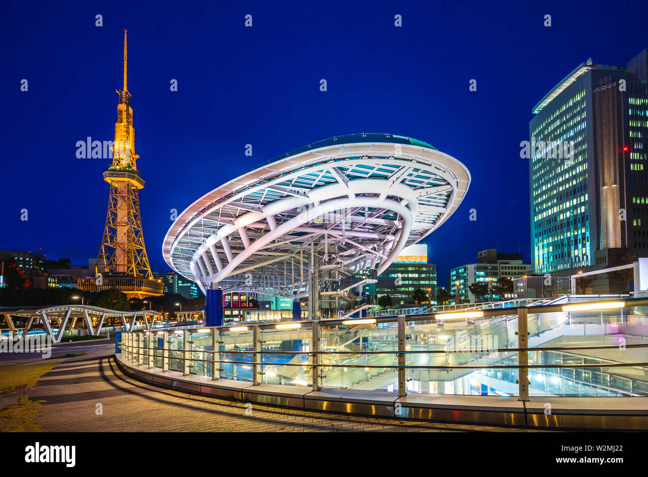 Skyline von Nagoya Nagoya mit Turm in Japan Stockfoto