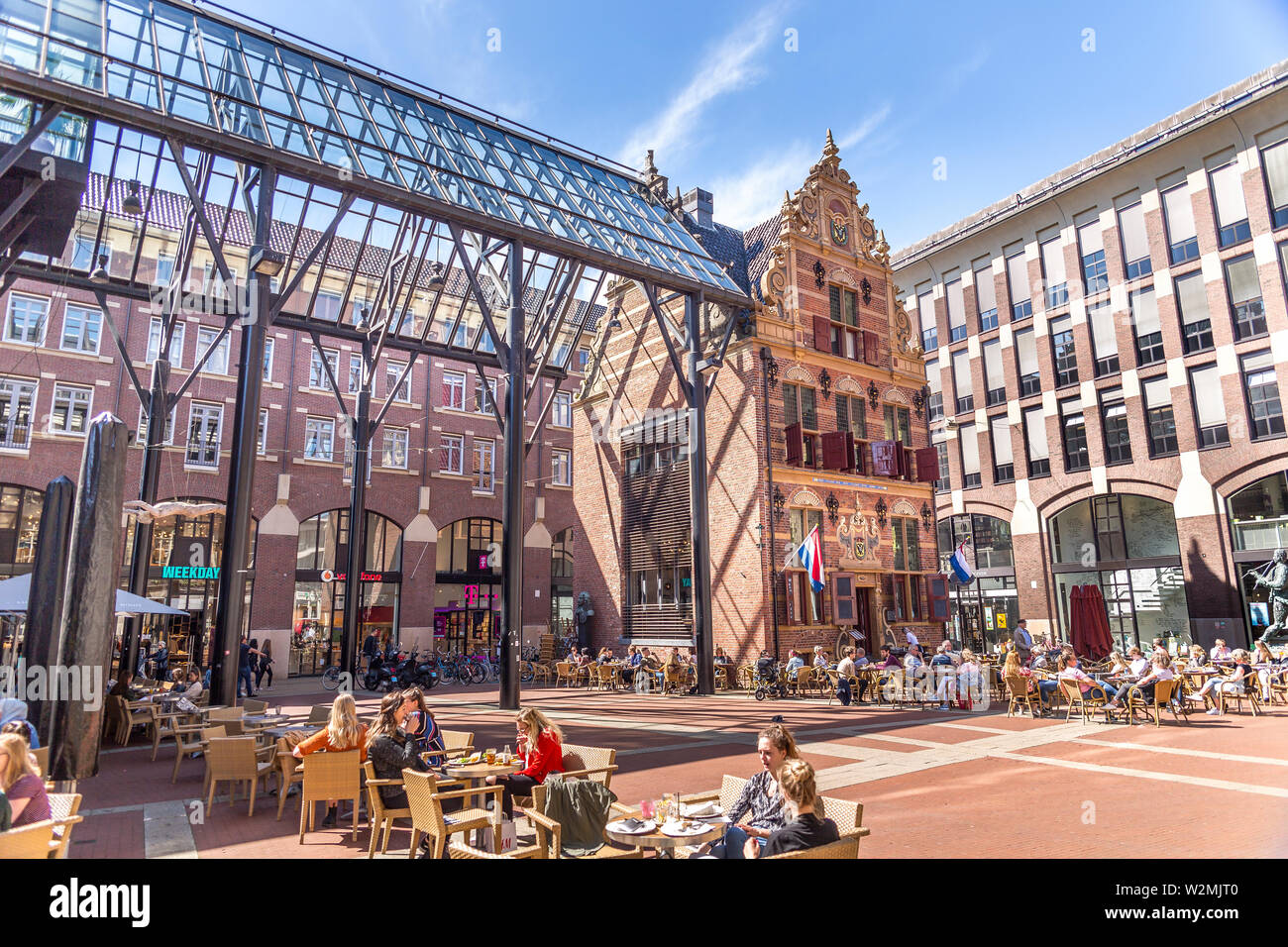 Schönes Gebäude in Groningen Stockfoto