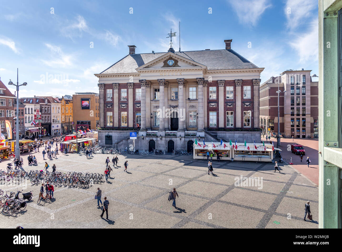 Schönes Gebäude in Groningen Stockfoto
