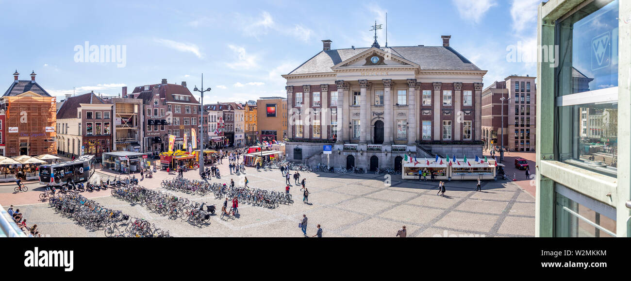 Schöne Aussicht in Groningen Stockfoto