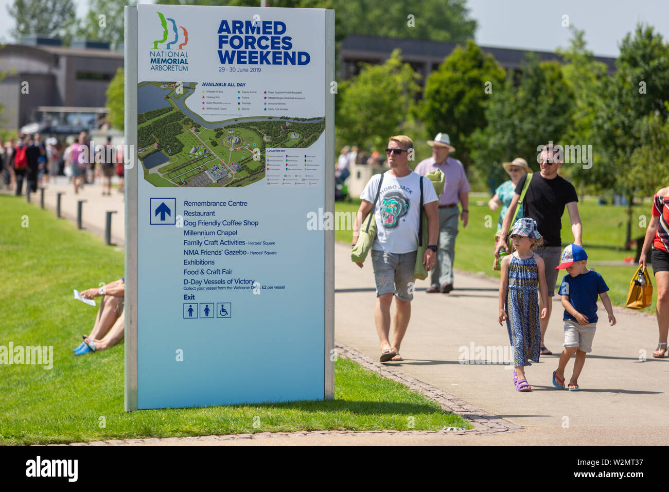 Streitkräfte Tag, National Memorial Arboretum, Staffordshire 2019 Stockfoto