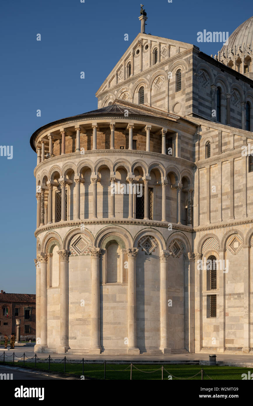 Pisa, Domplatz, Dom Santa Maria Assunta, chorapsis von Nordosten Stockfoto