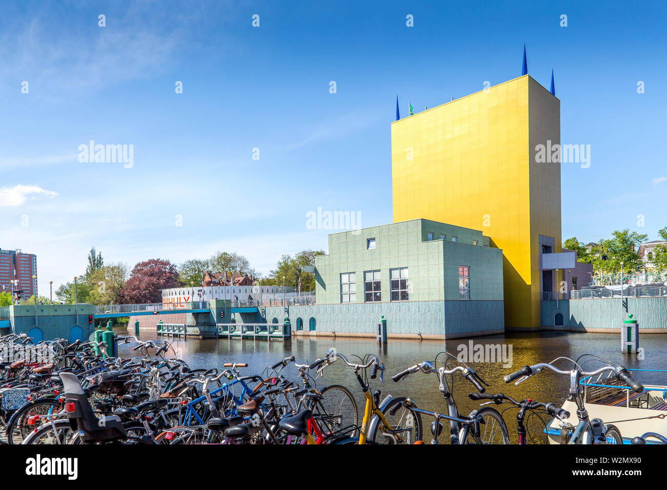 Schöne Architektur in Groningen Stockfoto