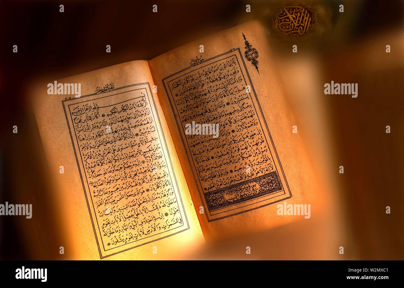 Religion, den Islam, den Heiligen Koran. Stockfoto