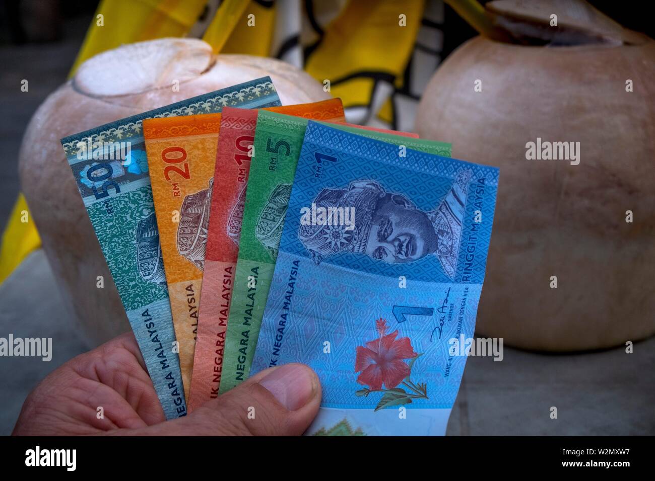 Malaysische ringgits, Währung von Malaysia Stockfoto
