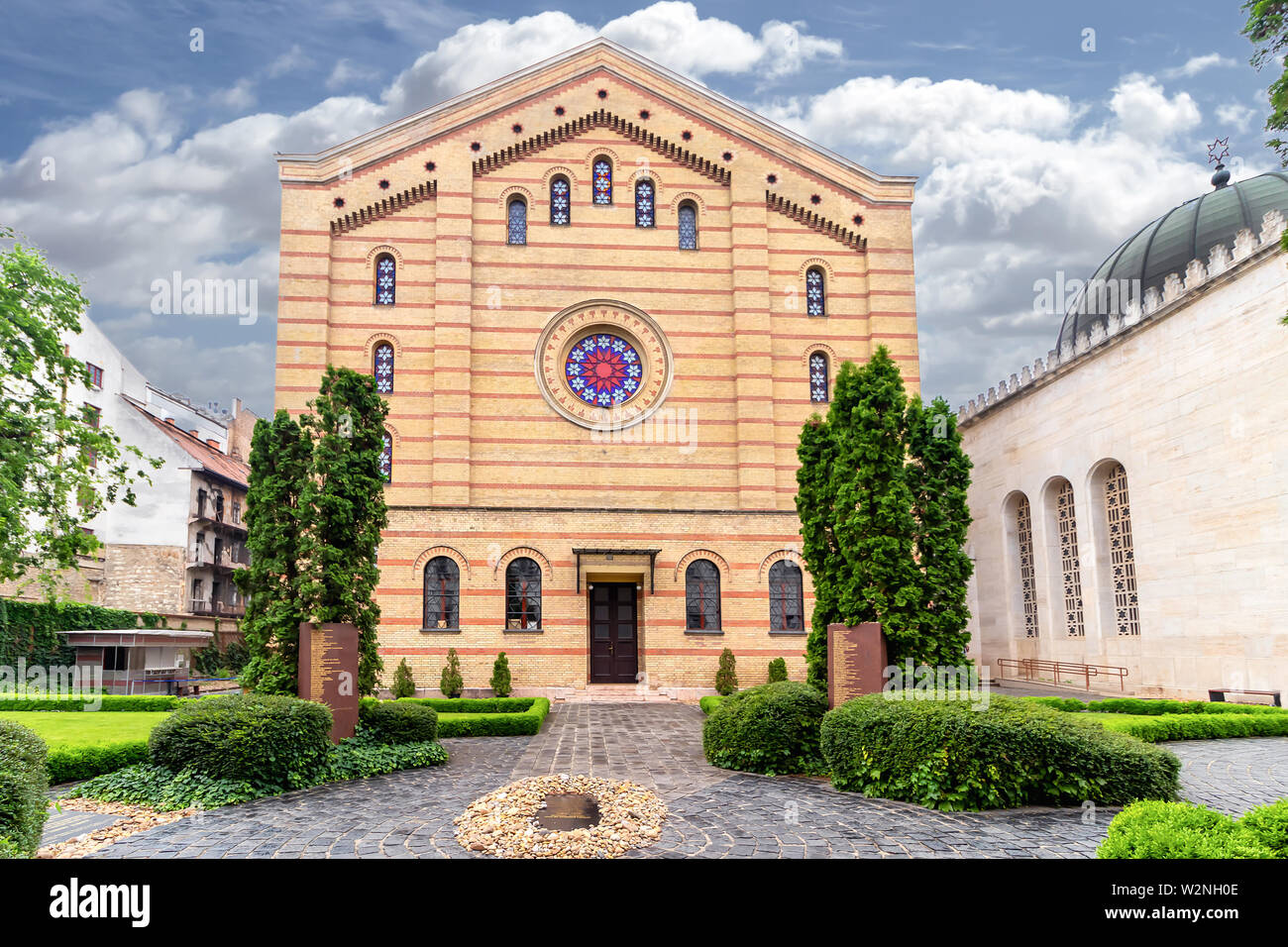 Die herrliche Dohany Synagoge in Budapest, Ungarn Stockfoto