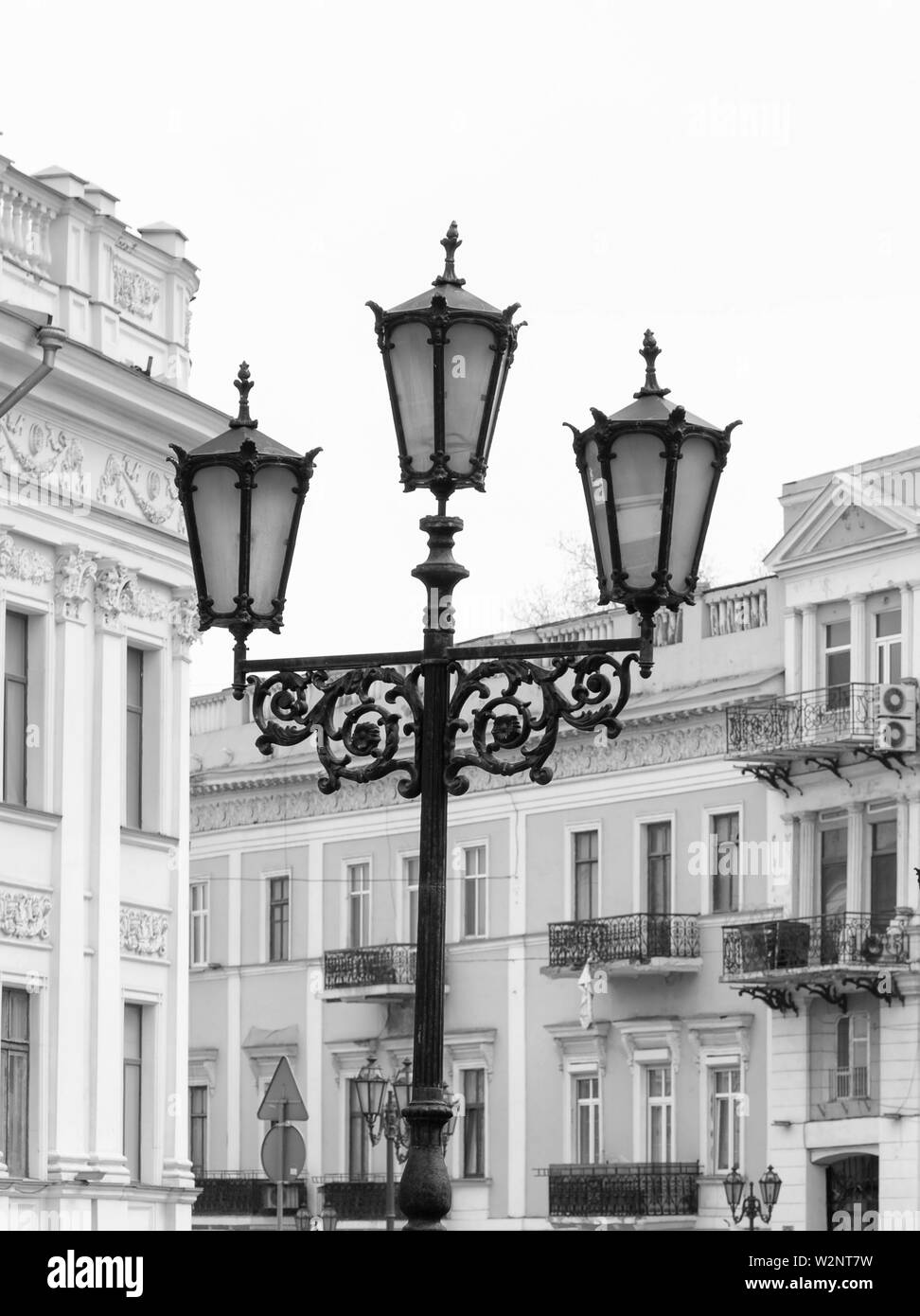 Die straßenlaterne vintage Licht. Stockfoto