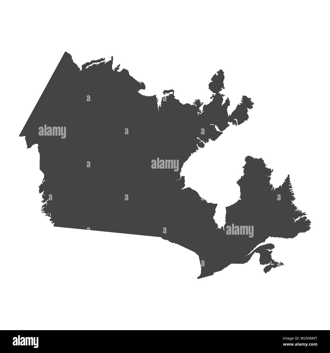 Kanada Karte Hintergrund unterzeichnen. Vector EPS 10 Abbildung Stock Vektor