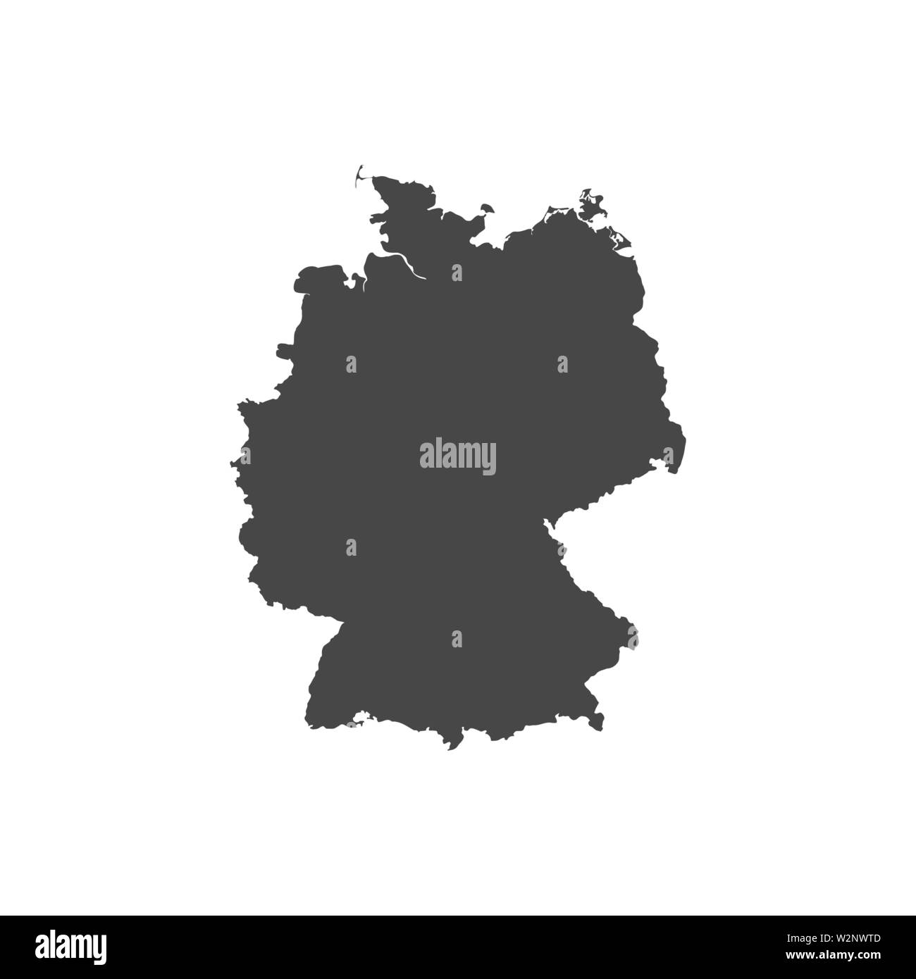 Deutschland Karte Zeichen Hintergrund. Vector EPS 10 Abbildung Stock Vektor