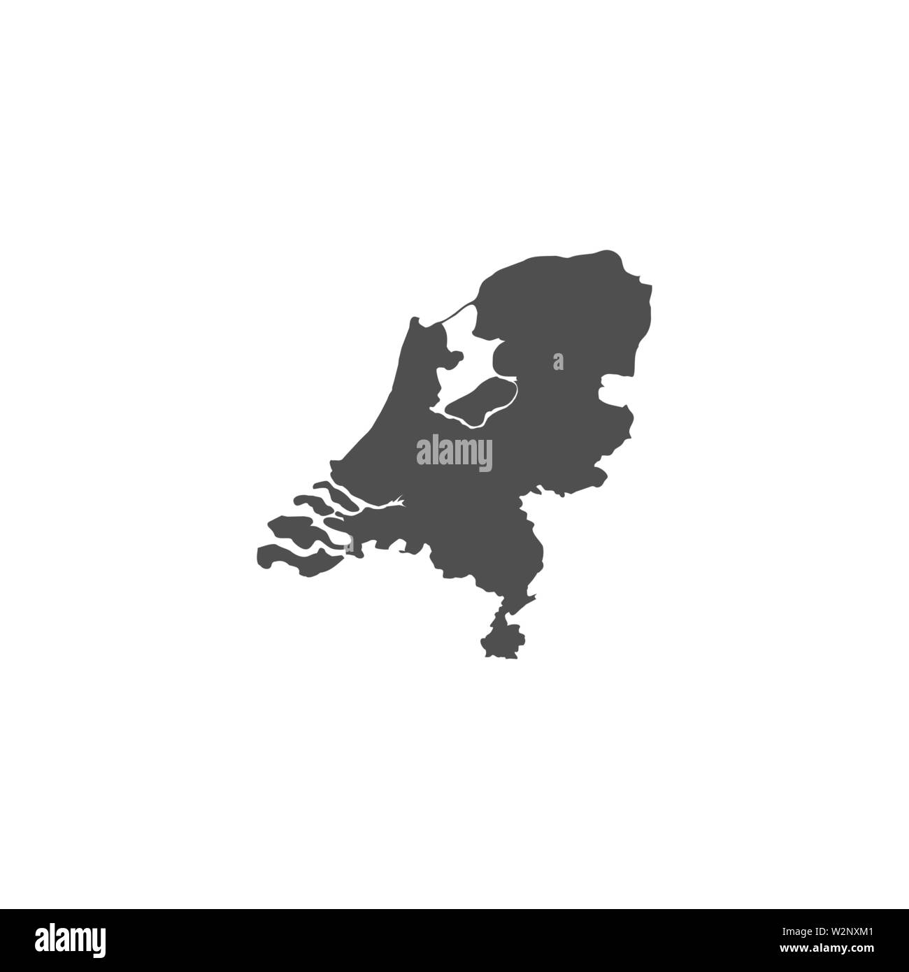 Niederlande Karte Zeichen Hintergrund. Vector EPS 10 Abbildung Stock Vektor