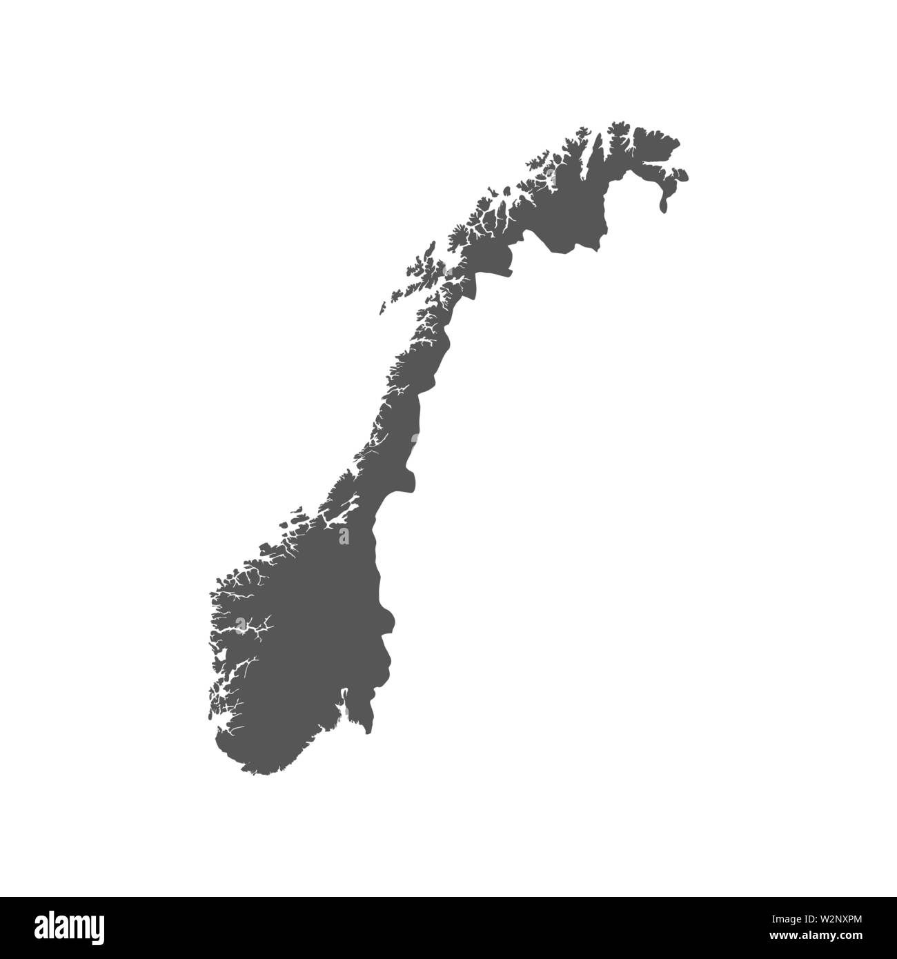 Norwegen Karte Zeichen Hintergrund. Vector EPS 10 Abbildung Stock Vektor