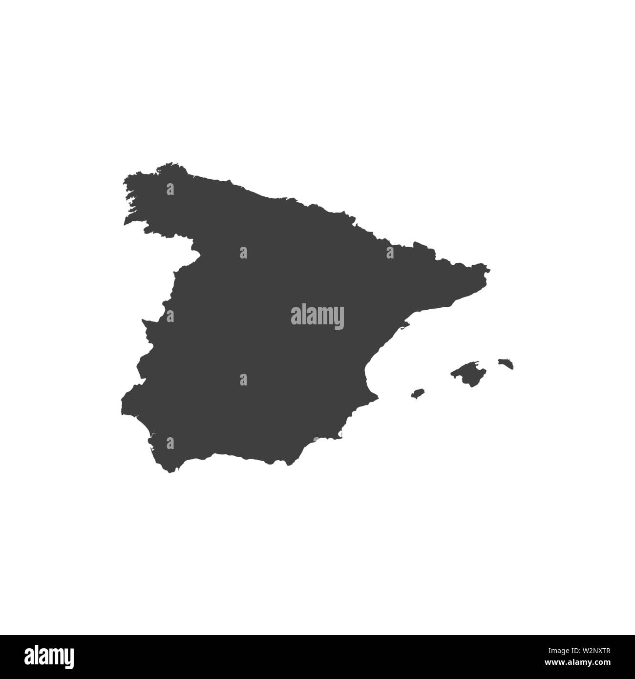 Spanien Karte Zeichen Hintergrund. Vector EPS 10 Abbildung Stock Vektor