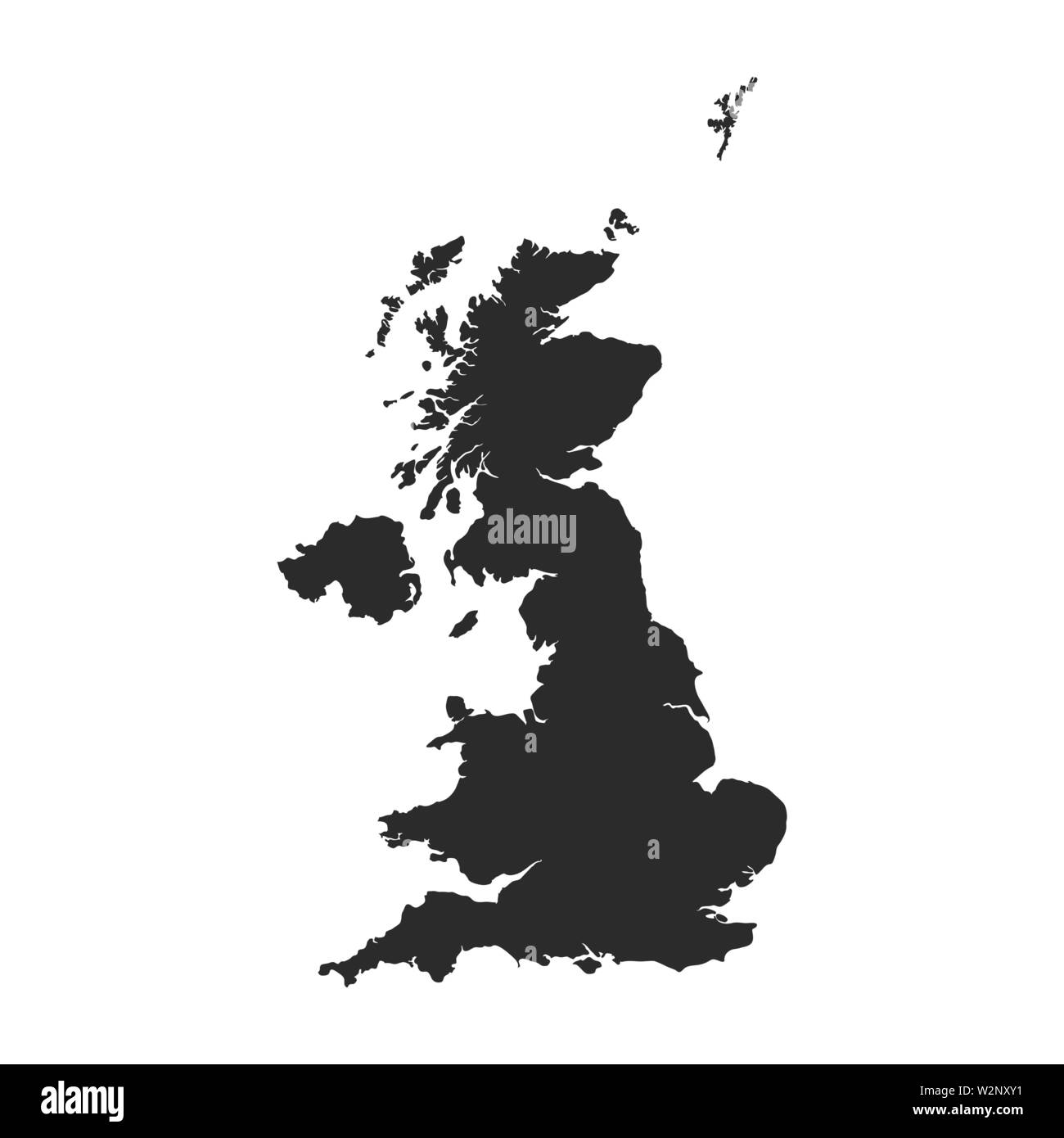 Großbritannien Karte Hintergrund. Vector EPS 10 Abbildung Stock Vektor