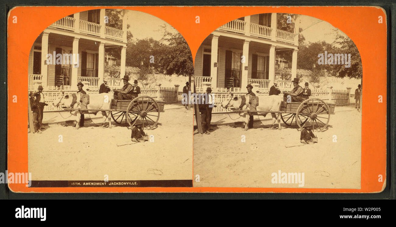 15. Änderung, Jacksonville, von Robert N Dennis Sammlung von stereoskopische Ansichten Stockfoto