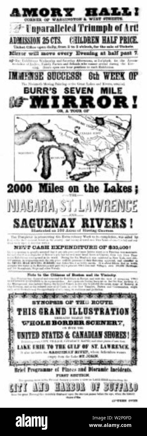 1849 Burr AmoryHall Boston Stockfoto