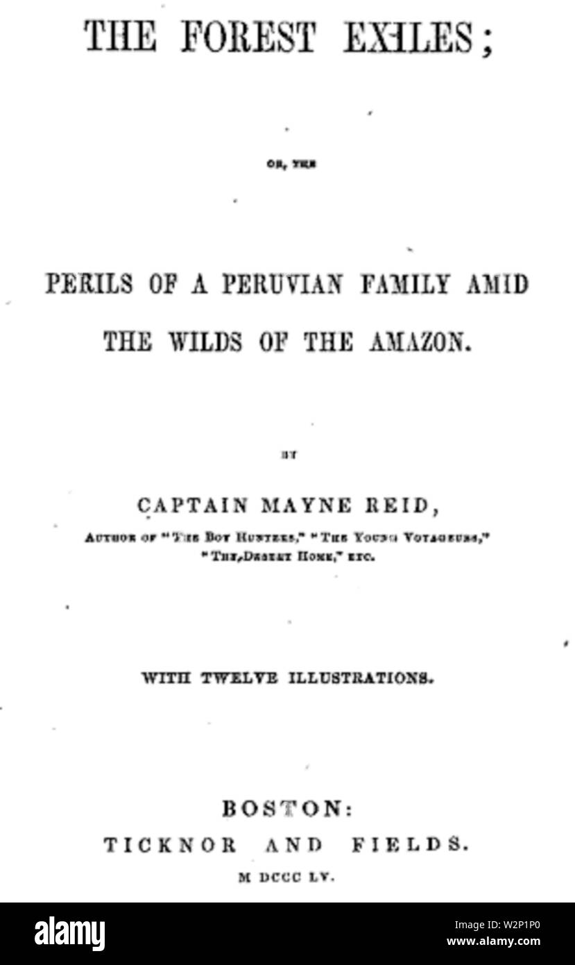 1855 ForestExiles PeruvianFamily Amazon byReid Stockfoto