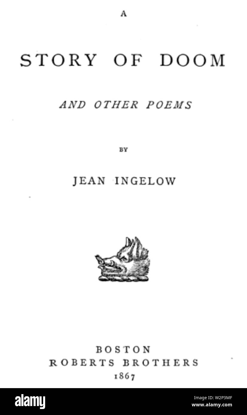 1867 Doom byIngelow RobertsBros tp Stockfoto