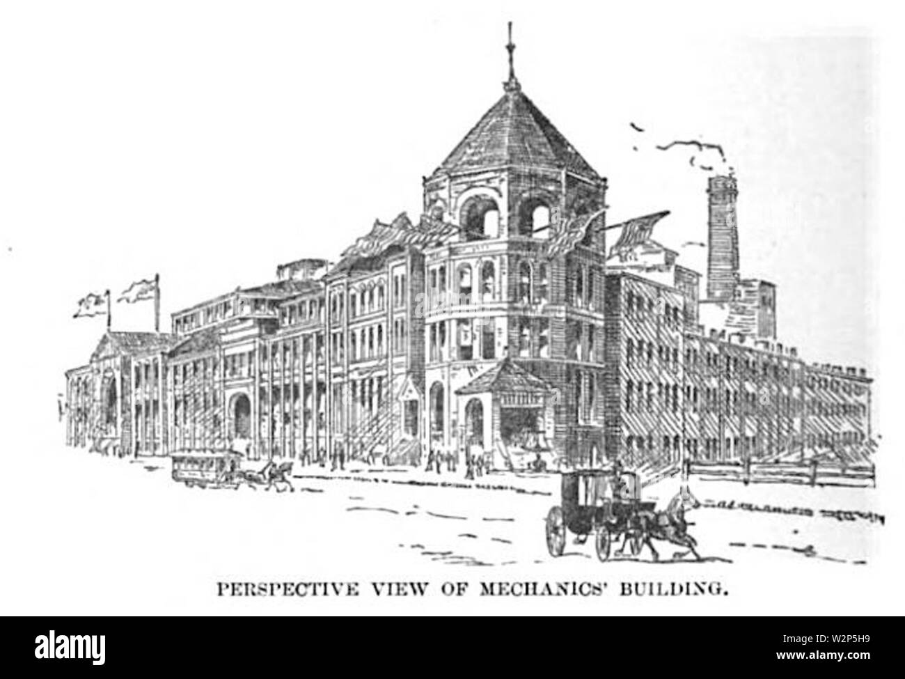 1881 MCMA Gebäude Boston Stockfoto