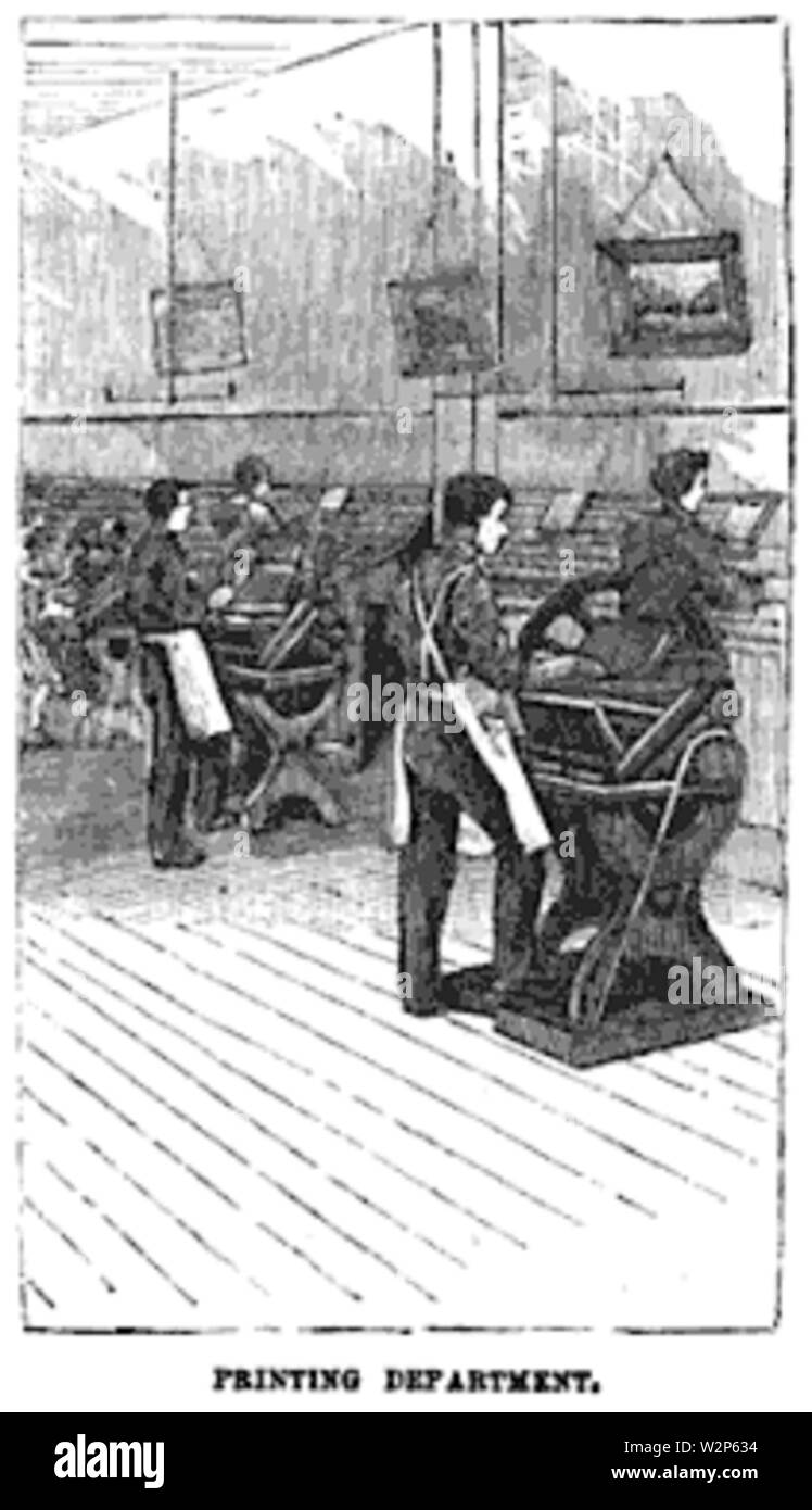 1884 DeerIsland 3 Boston FrankLeslie SundayMagazine v15 Nr. 3 Stockfoto