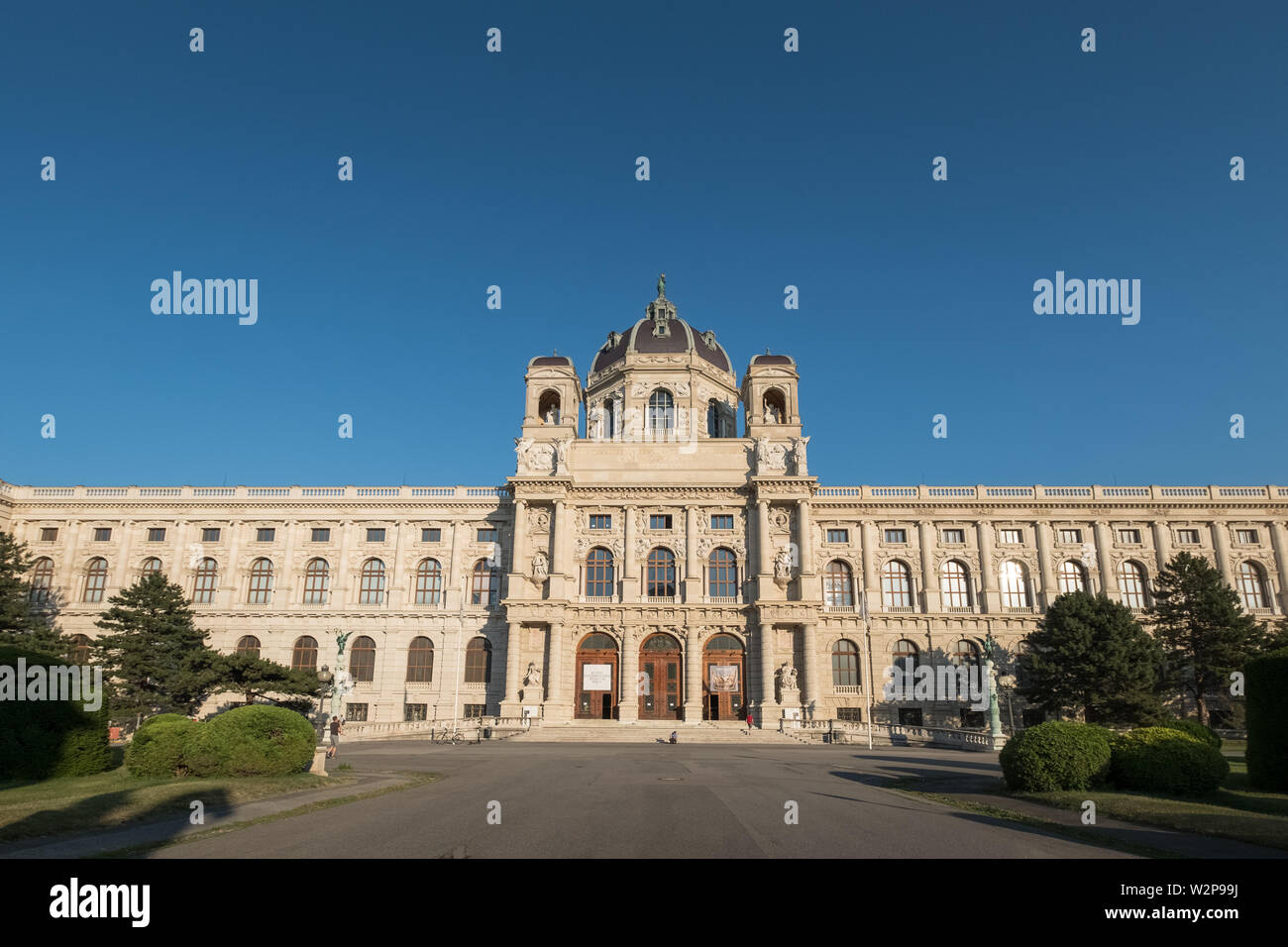 Die aussenfassade Detail der Kunsthistorischen Museum (Museum für Kunstgeschichte), Maria-Theresien-Platz, Wien, Österreich Stockfoto