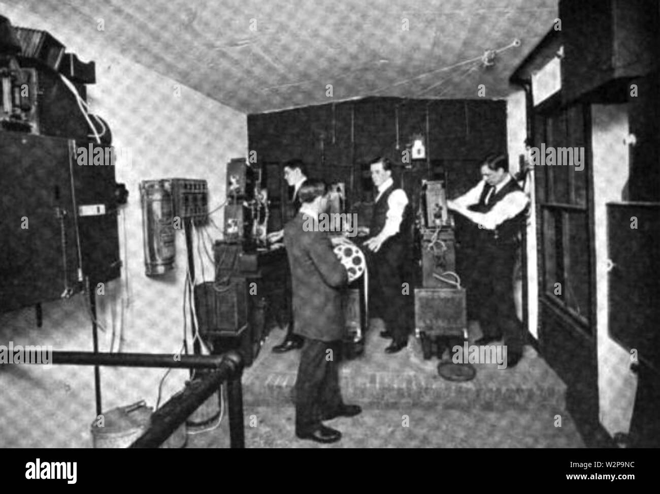 1911 Projektionsraum BijouTheater BostonMA PhotoEra v27 Nr. 2 Stockfoto