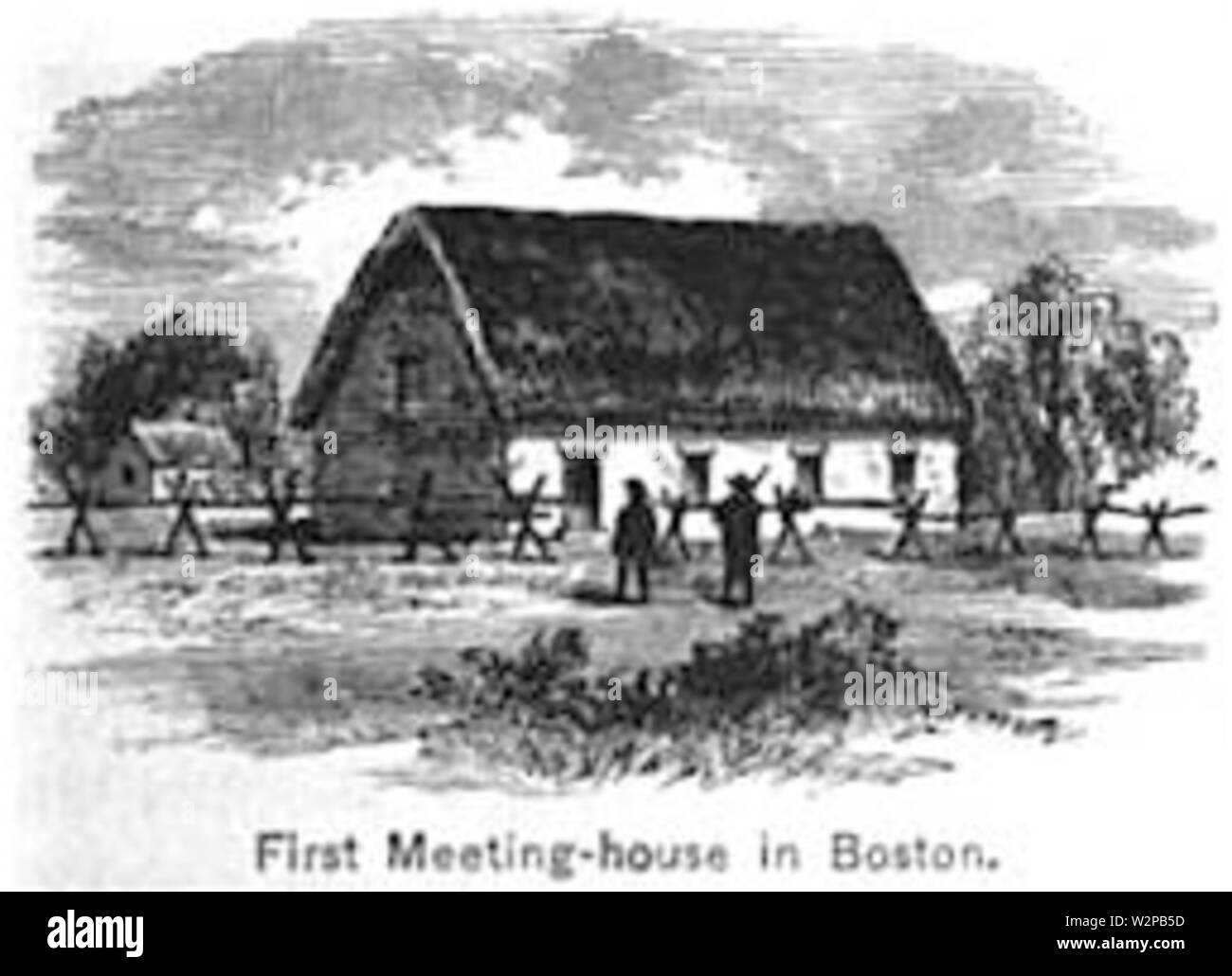 1 stMeetingHouse KingsBoston 1881 Stockfoto