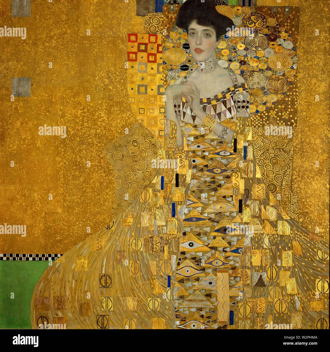 Porträt der Adele Bloch-Bauer I (1907) Gemälde von Gustav Klimt - Sehr hohe Auflösung und Bildqualität Stockfoto