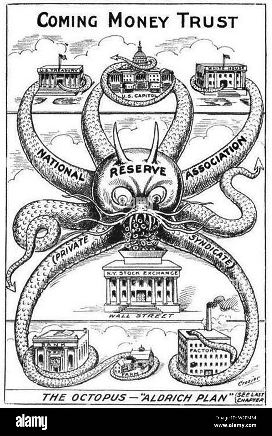 Aldrich - Plan -1912 Stockfoto