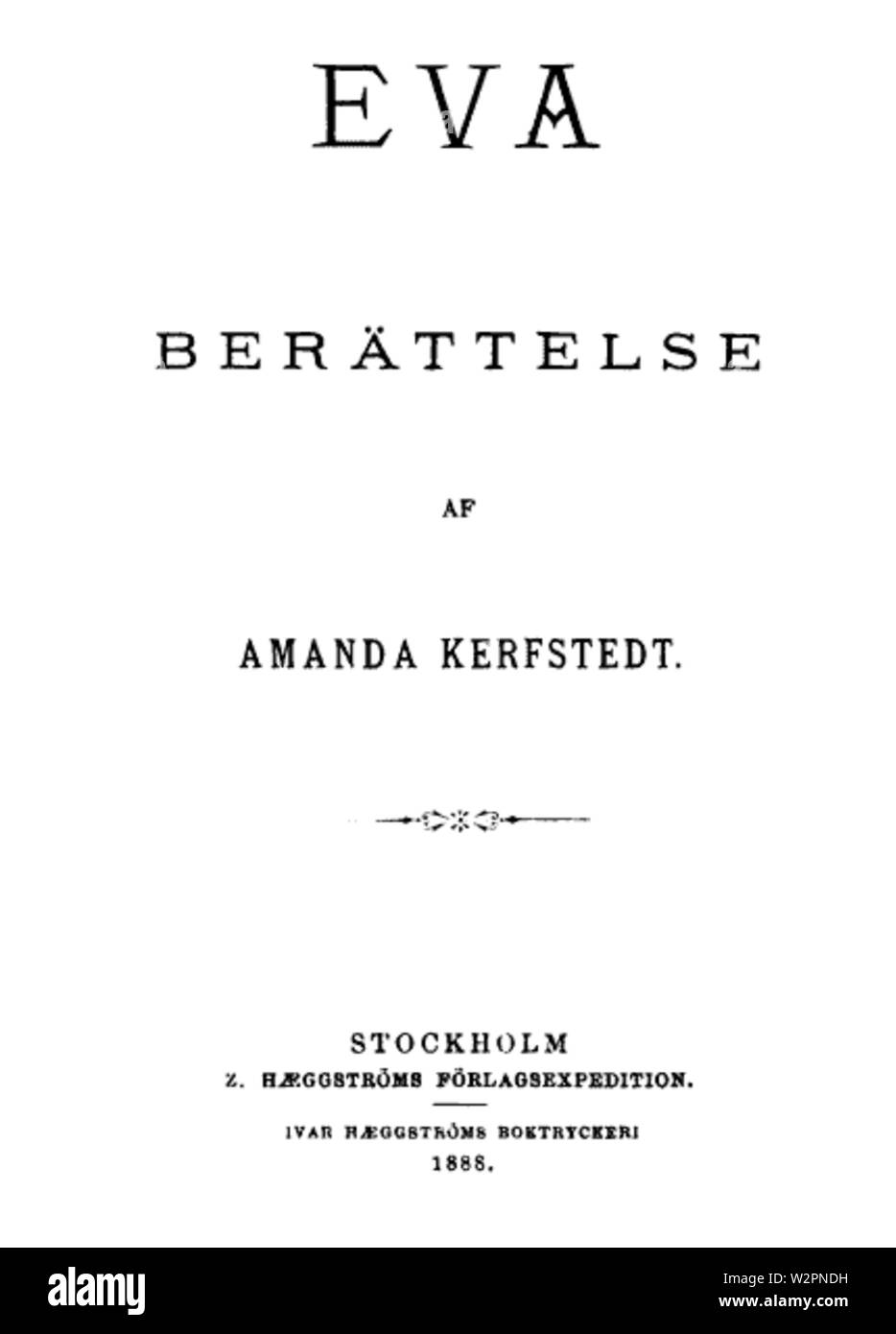 Amanda Kerfstedt Eva Stockfoto