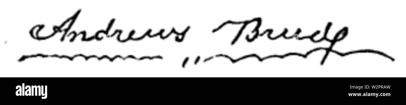 Andrews Rasse Signatur Stockfoto