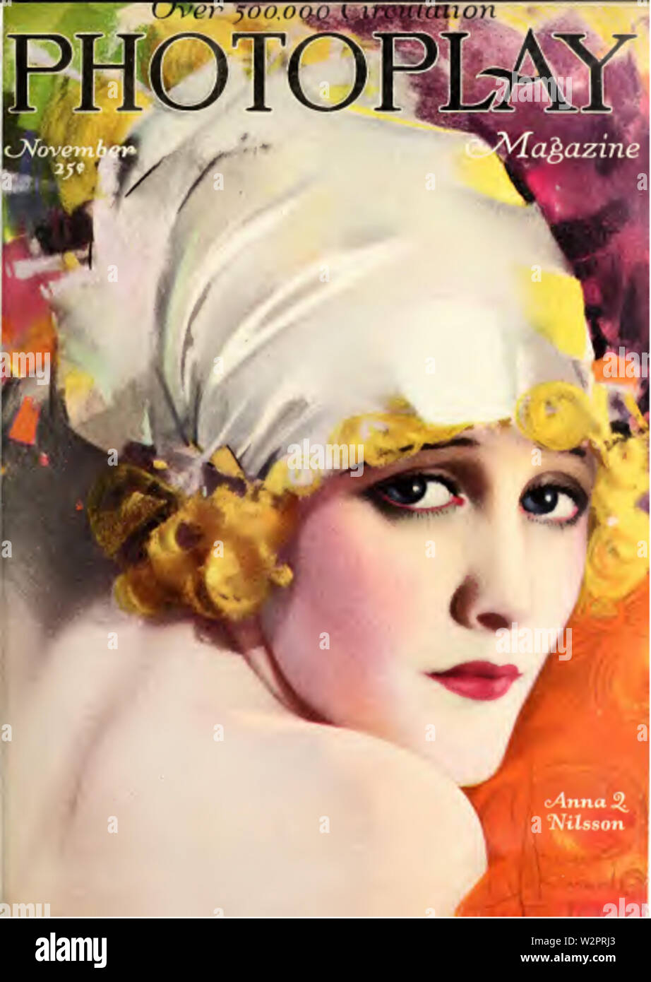 Anna Q Nilsson Photoplay Nov 1918 Stockfoto