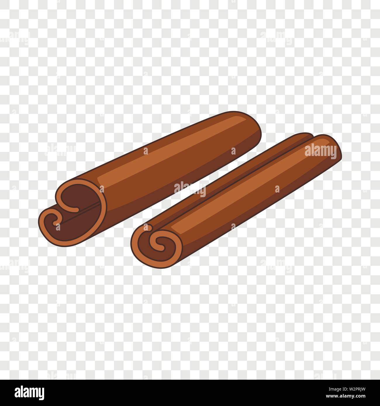 Zimtstangen Symbol, Cartoon-Stil Stock Vektor