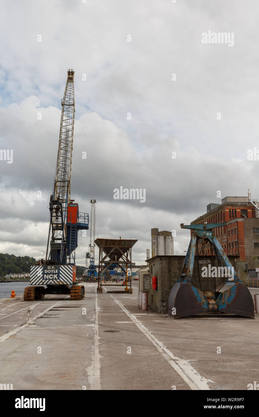 Cork, Irland, Juni 2019. Hafen von Cork, Cork City Bilder der Hafen von Cork vor dem Verkauf der Flächen für 47,5 Mio. €. Diese Bilder wurden im Laufe des Monats Juni. Stockfoto