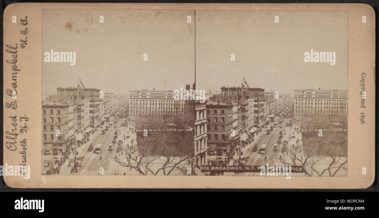 Broadway, N Y, fr Post, von Alfred S Campbell Stockfoto
