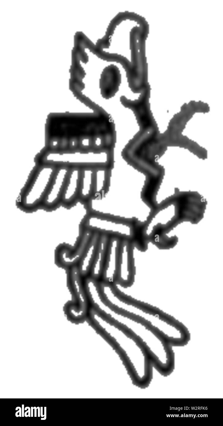 COM V1 D227 ein geopfert Quetzal Stockfoto