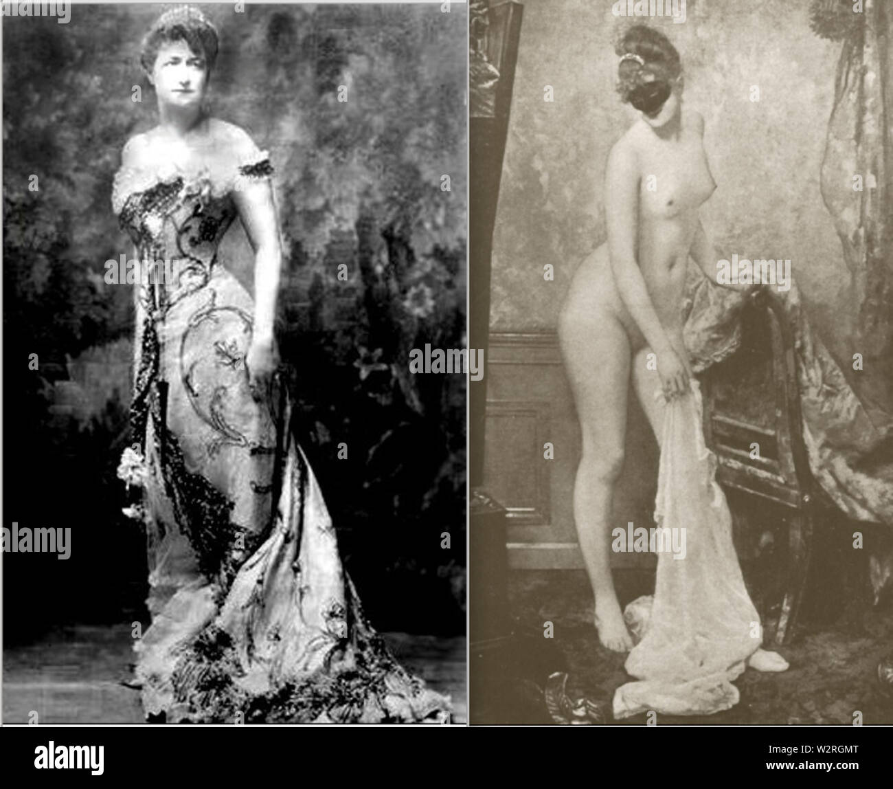 Camille du Gast & La Femme au masque Stockfoto