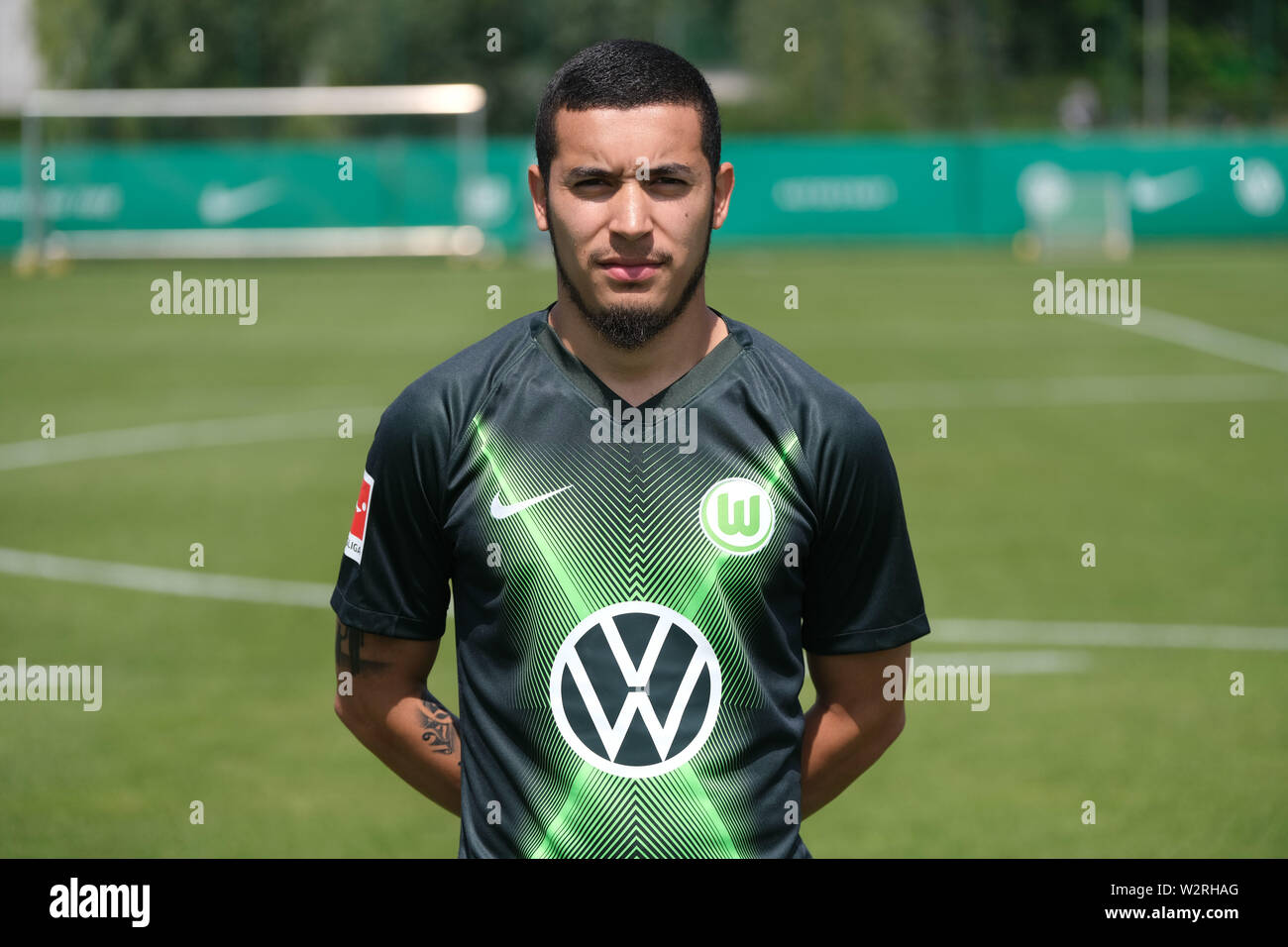 Wolfsburg, Deutschland. 10. Juli 2019. Bundesliga, Gelegenheit Fotos: VfL Wolfsburg für die Saison 2019/20 in der Volkswagen Arena: William (Spieler). Credit: Peter Steffen/dpa/Alamy leben Nachrichten Stockfoto