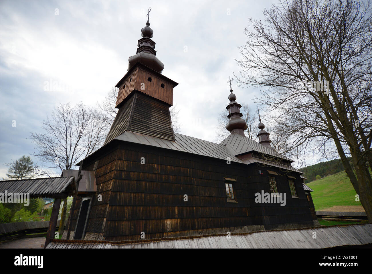 Kindliche Griechisch-katholische Kirche St. Lukas der Evangelist, Jastrzębik, Polen, Europa Stockfoto