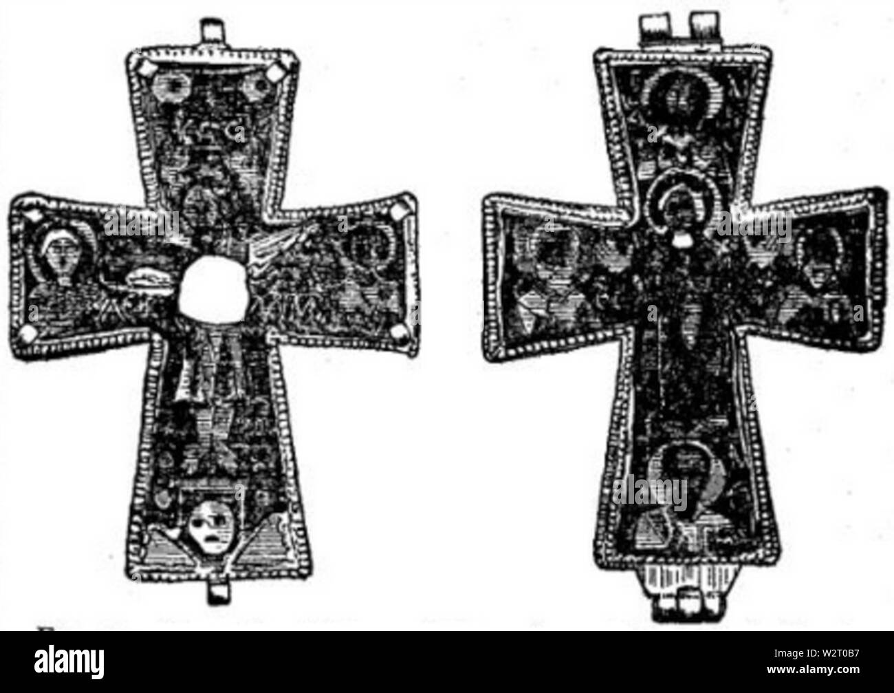Cloisonne Kreuz - Emaille - brittanica Stockfoto
