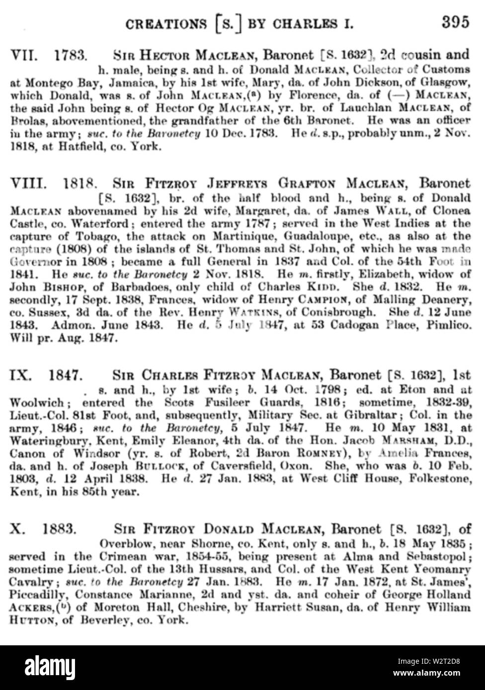 Komplette Baronetage englische, irische und schottische, 1625-1649 (1902) Seite 395 Stockfoto