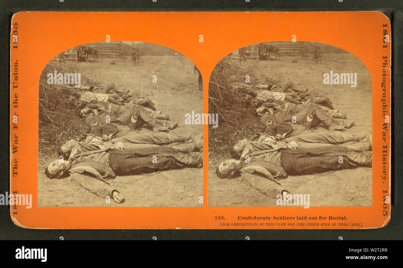 Verbündete Soldaten für die Beerdigung (Spottsylvania, 19. Mai 1864), von Taylor & Huntington Stockfoto