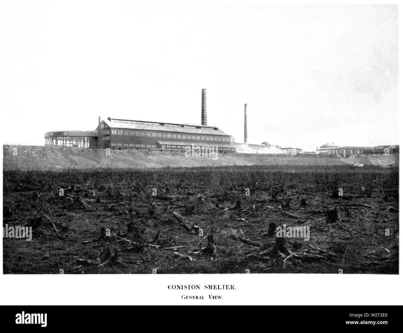 Coniston nickel Schmelzer Allgemeine Ansicht 1918 Stockfoto