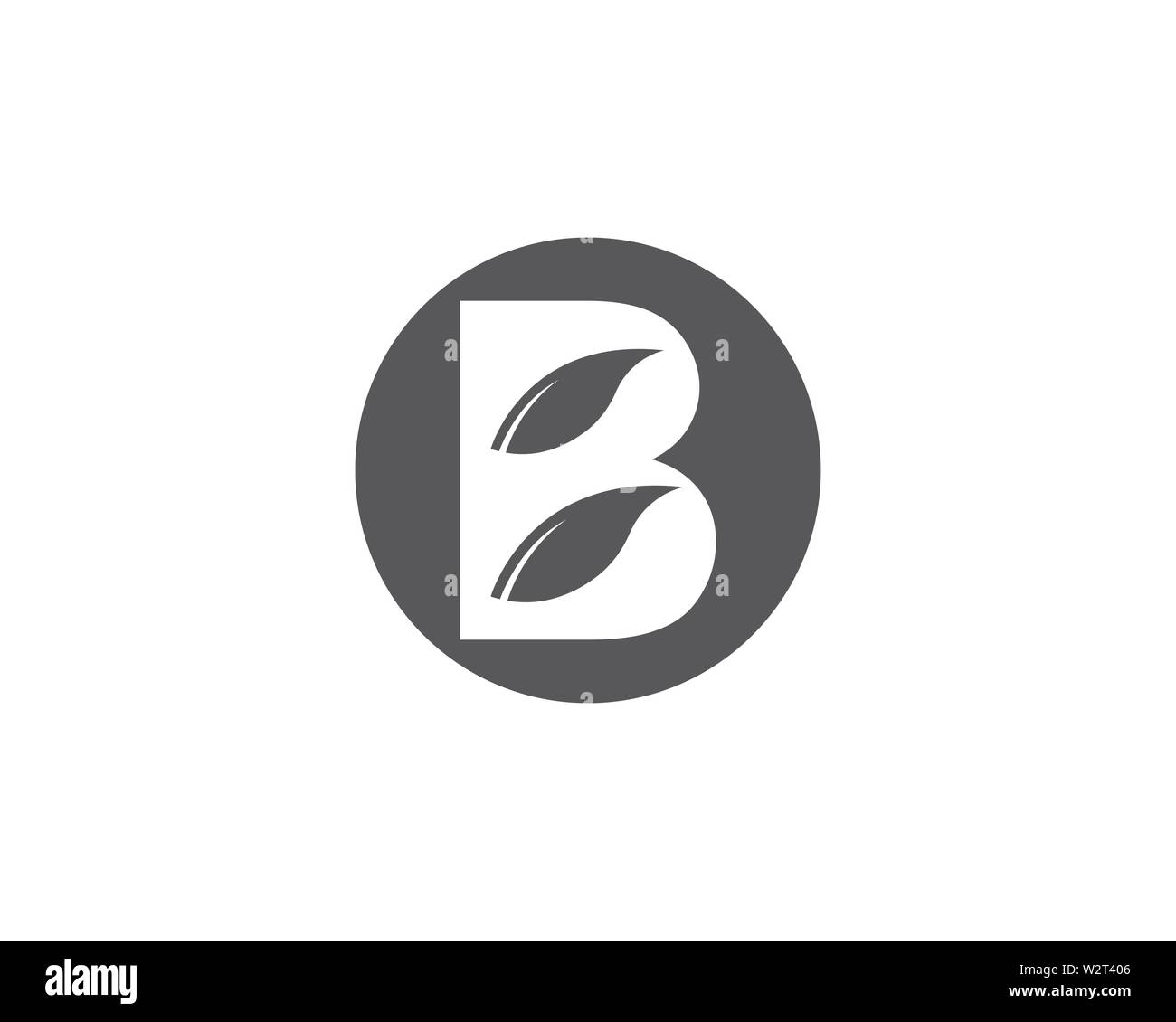 B Schreiben logo template Vector Illustration Stockfoto