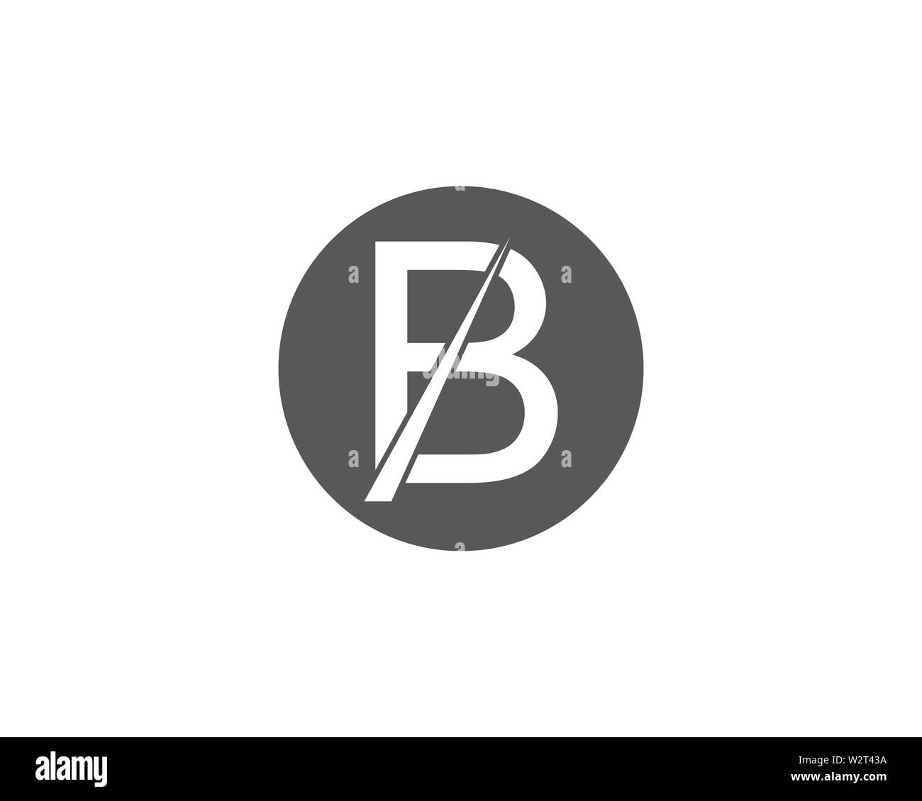 B Schreiben logo template Vector Illustration Stockfoto