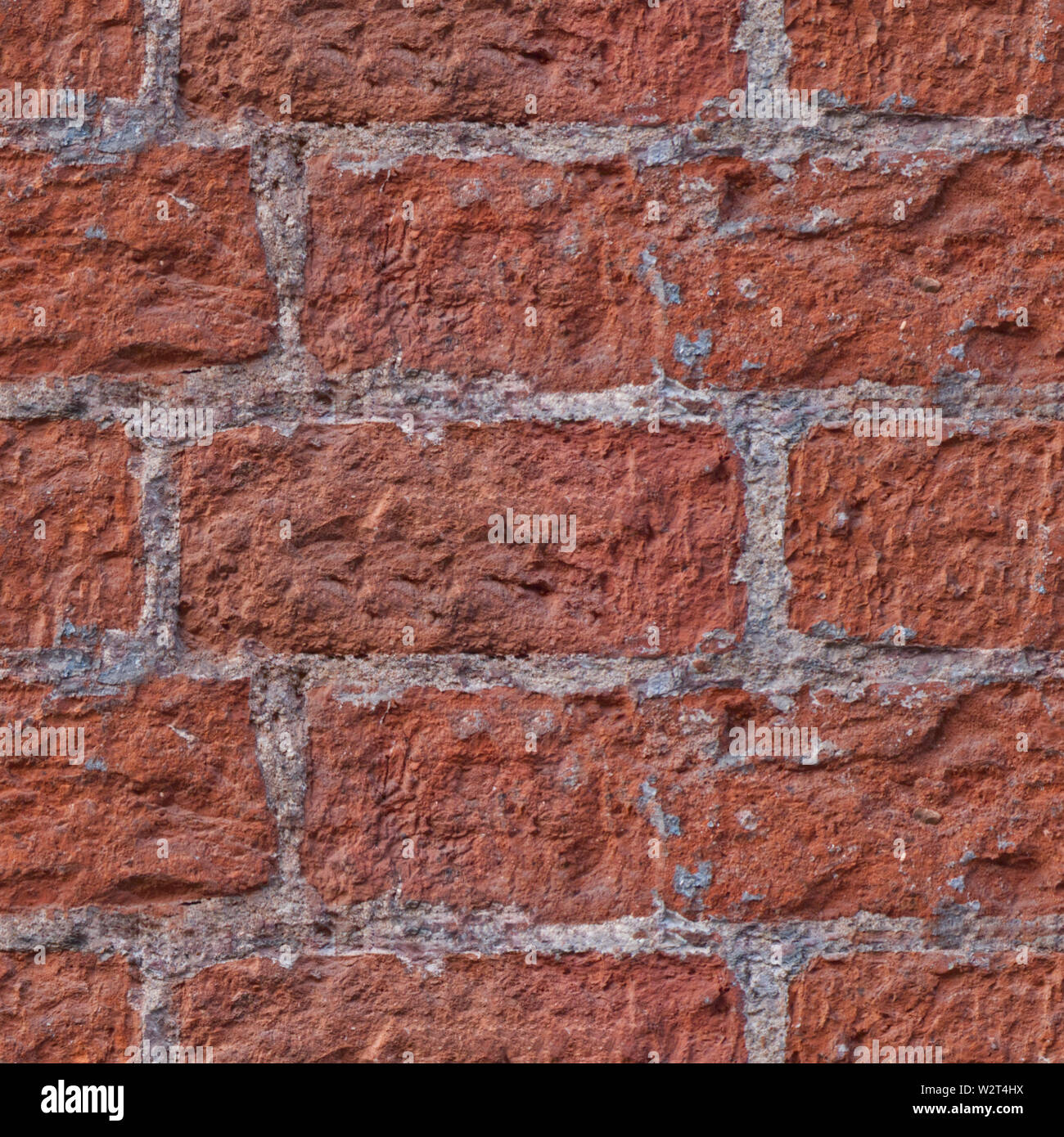 Zusammenfassung nahtlose Textur für Designer mit roten Steinen und Zement. Horizontale Lagen Abbildung. Stockfoto