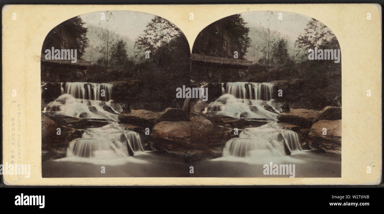 Crystal Cascade, Catskill Mountains, der durch die London Stereoscopic View Co2 Stockfoto